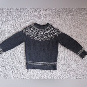 Cole Haan Nordic Fair Isle Jacquard Crewneck Sweater